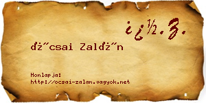 Ócsai Zalán névjegykártya